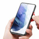Dux Ducis Samsung Galaxy S21 Plus Fino Series Σκληρή Θήκη με Πλαίσιο Σιλικόνης και Επένδυση από Ύφασμα - Black