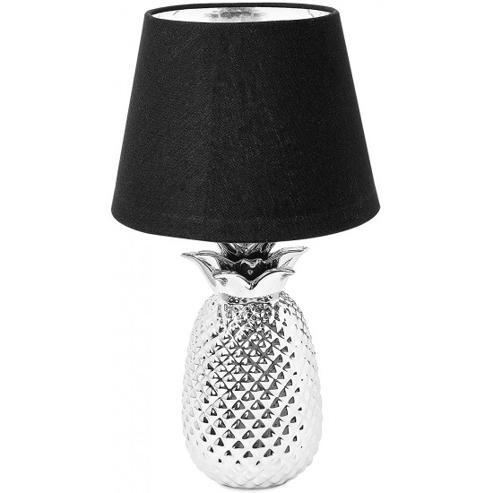 Navaris Desk Lamp Επιτραπέζιο Φωτιστικό - Ανανάς - 40cm - Silver / Black - 49151.67.01
