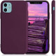 KW iPhone 11 Θήκη Σιλικόνης Rubberized TPU - Bordeaux Purple - 50791.187