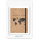 Navaris Notebook with Cork Cover Σημειωματάριο από Φελλό Design Worlde Map - 48477.01