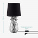 Navaris Desk Lamp Επιτραπέζιο Φωτιστικό - Ανανάς - 35cm - Silver / Black - 49150.67.01