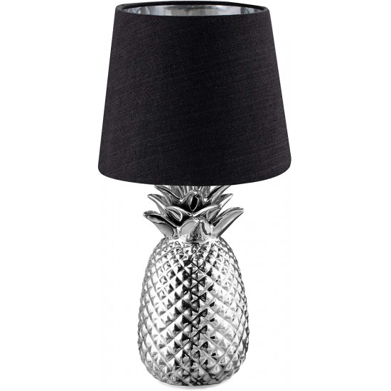 Navaris Desk Lamp Επιτραπέζιο Φωτιστικό - Ανανάς - 35cm - Silver / Black - 49150.67.01