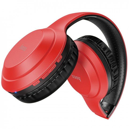 Hoco W30 Fun Move Wireless Headphones Ασύρματα Bluetooth 5.0 Ακουστικά - Red