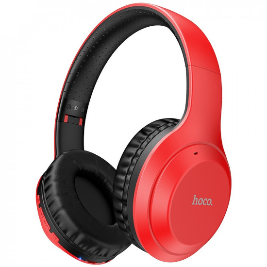 Hoco W30 Fun Move Wireless Headphones Ασύρματα Bluetooth 5.0 Ακουστικά - Red
