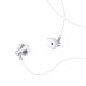 Hoco M75 Belle Handsfree Ακουστικά με Ενσωματωμένο Μικρόφωνο - Silver