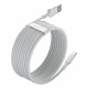 Baseus Simple Wisdom Cable Type-C 5A 40W - Καλώδιο Γρήγορης Φόρτισης Type-C 1,5M - 2 Τεμάχια - White - TZCATZJ-02