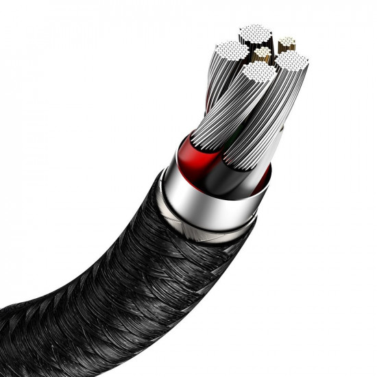 Baseus Cafule Series Metal Data Cable Type-C 4A 40W - Καλώδιο Γρήγορης Φόρτισης Type-C 1M - Black - CATJK-A01