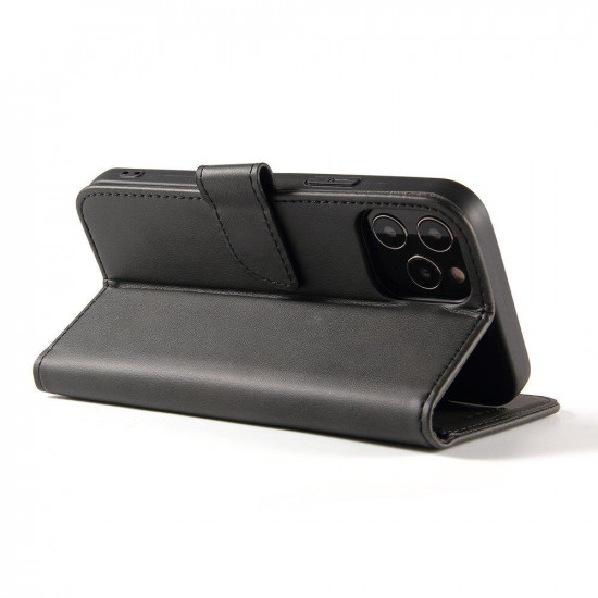 OEM Huawei Y6p Θήκη Πορτοφόλι Stand από Δερματίνη - Black