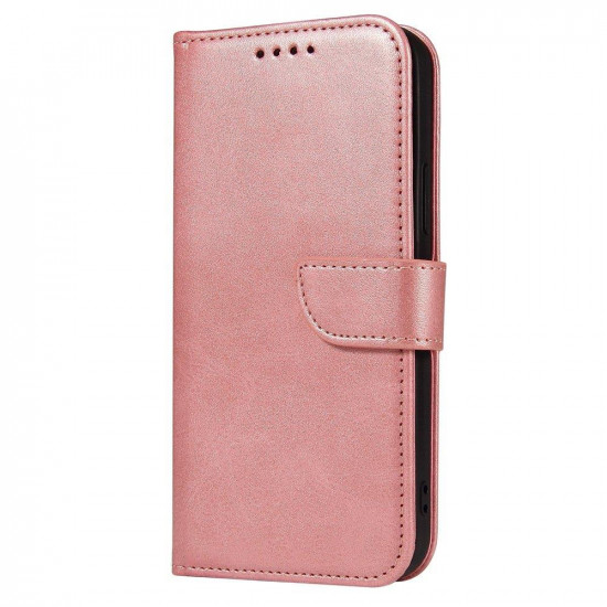 OEM Samsung Galaxy S21 Ultra Θήκη Πορτοφόλι Stand από Δερματίνη - Pink