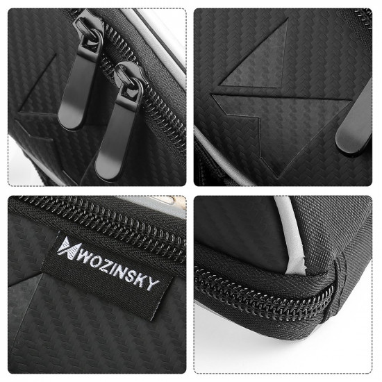 Wozinsky Bike Front Storage Bag - Universal Τσάντα Αποθήκευσης για Ποδήλατο 0,9L - Black - WBB4BK