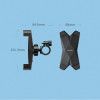 Ugreen 60989 Bike Mount Universal Βάση Κινητού για Ποδήλατο - Black