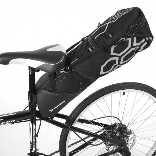 Wozinsky Bike Saddle Bag - Τσάντα Αποθήκευσης για Σέλα Ποδηλάτων 12L - Black - WBB9BK