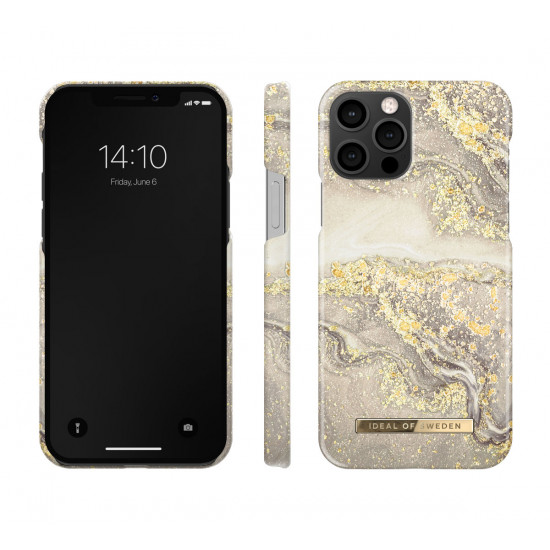 iDeal Of Sweden iPhone 12 / iPhone 12 Pro Σκληρή Θήκη - Sparkle Greige Marble - IDFCSS19-I2061-121