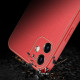 Dux Ducis iPhone 12 Yolo Elegant Series Θήκη με Επένδυση Συνθετικού Δέρματος - Red