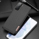 Dux Ducis Samsung Galaxy S21 Fino Series Σκληρή Θήκη με Πλαίσιο Σιλικόνης και Επένδυση από Ύφασμα - Black