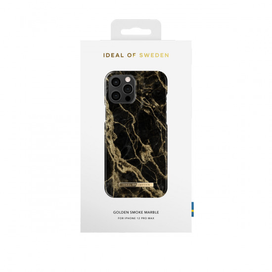 iDeal Of Sweden iPhone 12 Pro Max Σκληρή Θήκη - Golden Smoke Marble - IDFCSS20-I2067-191