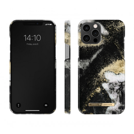 iDeal Of Sweden iPhone 12 Pro Max Σκληρή Θήκη - Black Galaxy Marble - IDFCAW19-I2067-150