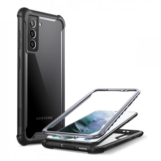 i-Blason Samsung Galaxy S21 Plus Ares Σκληρή Θήκη με Πλαίσιο Σιλικόνης χωρίς Προστασία Οθόνης - Black