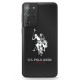 US Polo Samsung Galaxy S21 Ultra Shiny Big Logo Σκληρή Θήκη με Πλαίσιο Σιλικόνης - Black - USHCS21LTPUHRBK
