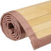 Relaxdays Χαλάκι Μπάνιου από Μπαμπού - 80 x 45 cm - Brown - 4052025944919