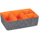 Relaxdays Σετ με 5 Κουτιά Αποθήκευσης για Συρτάρι - Grey / Orange - 4052025353728