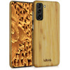 Kalibri Samsung Galaxy S21 Σκληρή Θήκη από Φυσικό Ξύλο - Light Brown - 54064.24