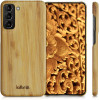 Kalibri Samsung Galaxy S21 Σκληρή Θήκη από Φυσικό Ξύλο - Light Brown - 54064.24