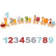 Navaris Ξύλινο Τρενάκι Γενεθλίων με Αριθμούς - Από 3 Ετών - Beige / Multicolor - 53377.01