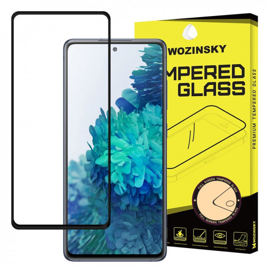 Wozinsky Samsung Galaxy A52 / A52 5G / A52s 5G 9H Case Friendly Full Screen Full Glue Tempered Glass Αντιχαρακτικό Γυαλί Οθόνης - Black