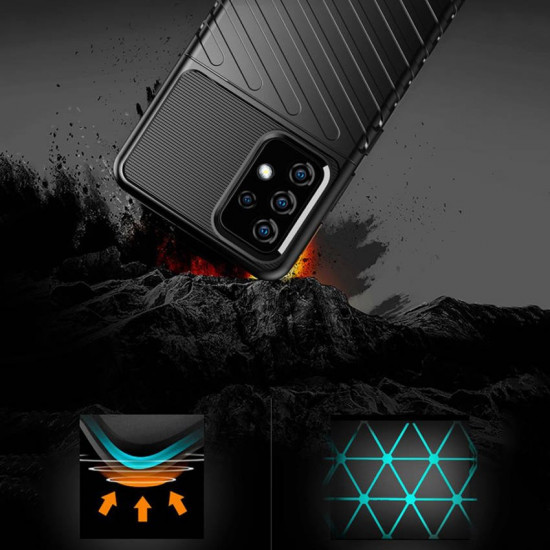 OEM Samsung Galaxy A72 / A72 5G Θήκη Thunder Tough Rugged Armor - Black