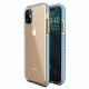 OEM Samsung Galaxy S21 Ultra Spring Case Λεπτή Θήκη Σιλικόνης - Διάφανη - Light Blue