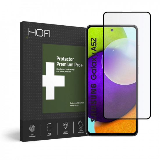 Hofi Samsung Galaxy A52 / A52 5G / A52s 5G Glass + 0.3mm 2.5D 9H Full Screen Tempered Glass Αντιχαρακτικό Γυαλί Οθόνης - Black