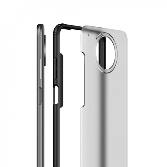 Tech-Protect Xiaomi Redmi Note 9T Hybridshell Σκληρή Θήκη με Πλαίσιο Σιλικόνης - Matte Black / Ημιδιάφανη