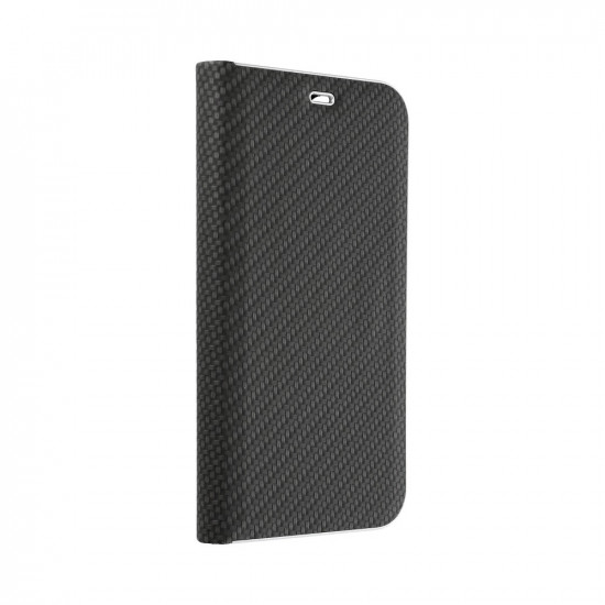 Forcell Samsung Galaxy A72 / A72 5G Luna Carbon Θήκη Βιβλίο Stand - Black