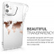 KW iPhone 12 / iPhone 12 Pro Θήκη Σιλικόνης TPU Design Travel Outline - Διάφανη / Rose Gold - 53035.10