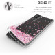 KW Samsung Galaxy S21 Θήκη Σιλικόνης TPU Design Cherry Blossoms - Light Pink / Dark Brown - Διάφανη - 54059.02