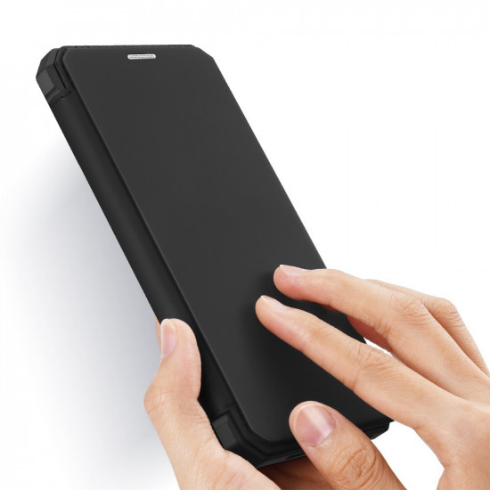 Dux Ducis iPhone 12 / iPhone 12 Pro Skin X Flip Stand Case Θήκη Βιβλίο - Black