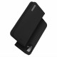 Dux Ducis iPhone 12 / iPhone 12 Pro Wish Θήκη Πορτοφόλι Stand από Γνήσιο Δέρμα - Black