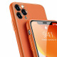 Dux Ducis iPhone 12 Pro Yolo Elegant Series Θήκη με Επένδυση Συνθετικού Δέρματος - Orange