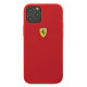 Ferrari iPhone 12 / iPhone 12 Pro On Track Silicone Θήκη Σιλικόνης - Red - FESSIHCP12MRE