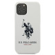US Polo iPhone 12 / iPhone 12 Pro Silicone Collection Θήκη Σιλικόνης - White - USHCP12MSLHRWH