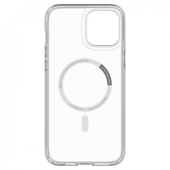 Spigen iPhone 12 / iPhone 12 Pro Ultra Hybrid Mag Σκληρή Θήκη με Πλαίσιο Σιλικόνης Και MagSafe - White / Διάφανη