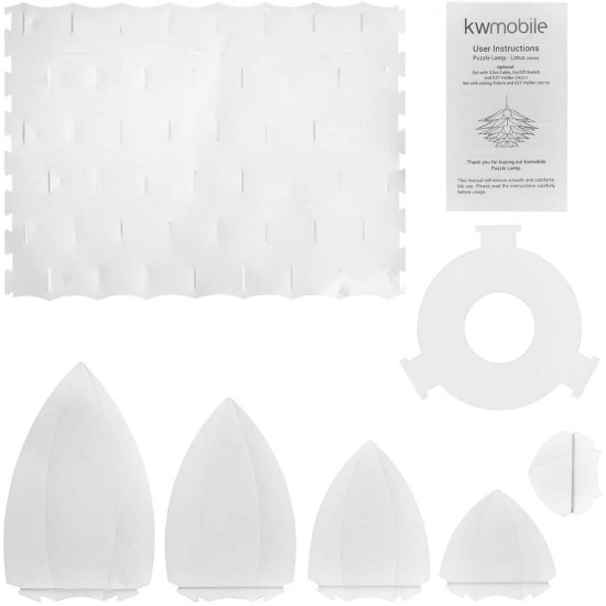 KW Φωτιστικό Οροφής / Δαπέδου - Flower Puzzle - White - 39219