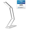 KW LED Folding Desk Lamp Επαναφορτιζόμενο Αναδιπλούμενο Μεταλλικό Φωτιστικό με καλώδιο Micro USB - Silver - 40590.35