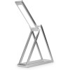 KW LED Folding Desk Lamp Επαναφορτιζόμενο Αναδιπλούμενο Μεταλλικό Φωτιστικό με καλώδιο Micro USB - Silver - 40590.35