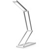 KW LED Folding Desk Lamp Επαναφορτιζόμενο Αναδιπλούμενο Μεταλλικό Φωτιστικό με καλώδιο Micro USB - Silver - 40590.35
