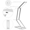 KW LED Folding Desk Lamp Επαναφορτιζόμενο Αναδιπλούμενο Μεταλλικό Φωτιστικό με καλώδιο Micro USB - Silver - 40590.35