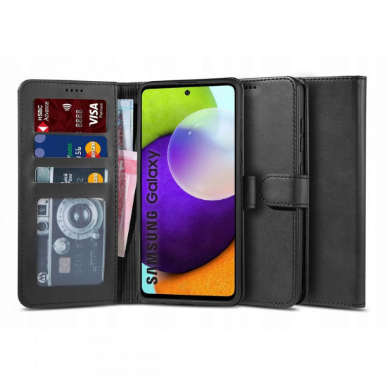 Tech-Protect Samsung Galaxy A72 / A72 5G Wallet 2 - Θήκη Πορτοφόλι Stand από Δερματίνη - Black