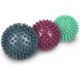 Navaris Hedgehog Massage Ball with Nubs Set of 3 - Μπάλες Μασάζ για Χέρια / Πόδια και Πλάτη - Mint / Petrol / Berry - 46951.3.03