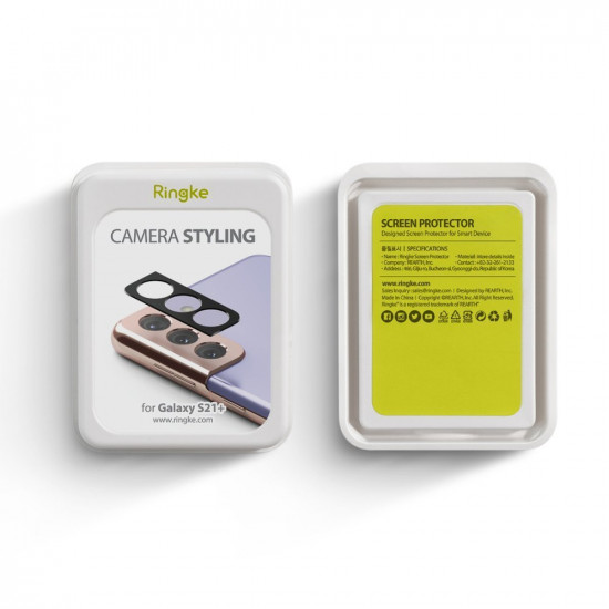 Ringke Samsung Galaxy S21 Plus Camera Styling Μεταλλικό Προστατευτικό για την Κάμερα - Black